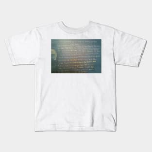 The meaning of life, a point of view in chalk on blackboard. Kids T-Shirt